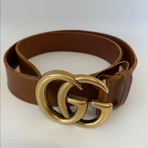 Gucci Accessories - GUCCI AUTH. Brown Leather Belt!!!! GREAT CONDITION